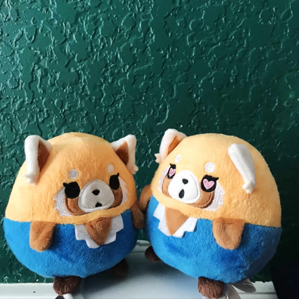 Aggretsuko anime plush toy